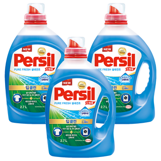 Persil 寶瀅 韓國原裝進口 室內晾衣型酵素洗衣凝露 滾筒洗衣機用, 2.7L, 3瓶