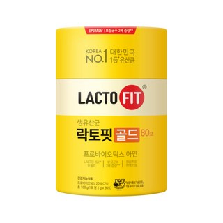 락토핏 골드 80포, 160g, 1개