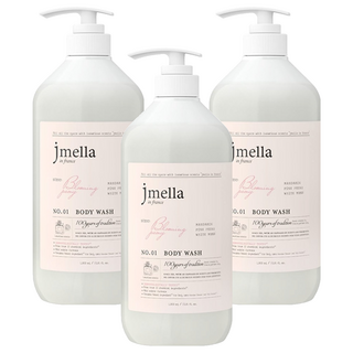 jmella 法式漫舞香水沐浴乳 24小時持香 富含保濕成分, 1L, 3瓶