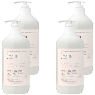 jmella 法式漫舞香水沐浴乳 24小時持香 富含保濕成分, 1L, 4瓶