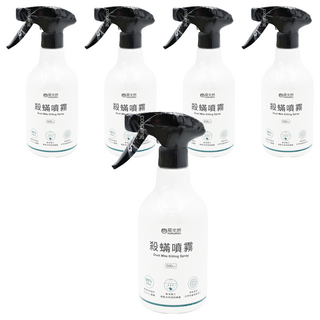 HUKUROU 福來朗 殺蟎除蟎噴霧, 500ml, 5瓶