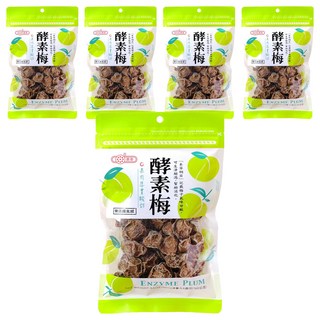 惠香 酵素梅 酸度適中 生津止渴 夾鏈袋包裝, 160g, 5包