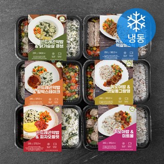 건강한끼 도시락 시즌2 6종세트 (냉동), 1.459kg, 1세트