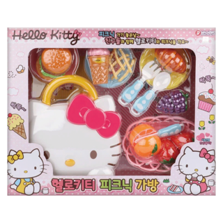 BUNNYLAND 造型手提野餐組, 1組, HELLO KITTY 多色