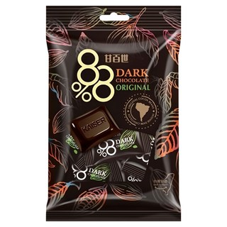 甘百世 88% 黑巧克力，精選頂級可可原豆研磨，香氣濃郁，甘烈香醇, 70g, 1袋