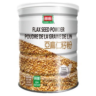 XIANG HUI 薌匯 亞麻仁籽粉，500g，台灣製造，含烘焙亞麻籽, 400g, 1罐