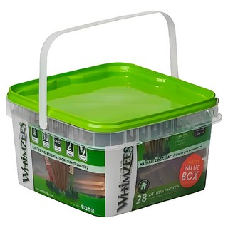 WHIMZEES 唯潔 潔牙骨超值盒 無麩質 無基因改造食品 M號 12-18 kg 28入, 840g, 1盒