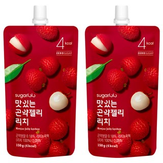 sugarlolo INTAKE 蒟蒻果凍飲 荔枝風味, 每包含5kcal，無砂糖添加, 150g, 2包