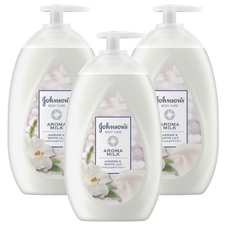 Johnson's 嬌生 美體主張煥采透亮乳液 維他命B3 百合梨果香, 500ml, 3瓶