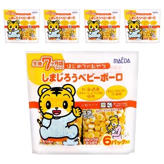 MAEDA 大阪前田製菓 5連小老虎蛋酥, 原味, 60g, 5組