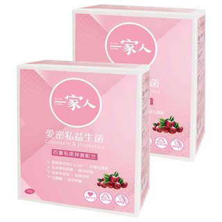 YM BIOMED 陽明生醫 一家人 愛密私益生菌, 維持細菌叢生態, 添加蔓越莓, 30包, 2.5g, 2盒
