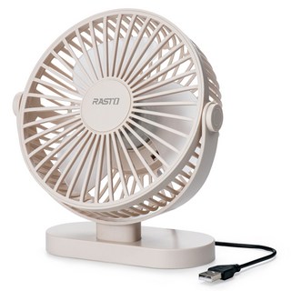 RASTO RK15 360度調整三段風速USB桌面風扇 5吋, R-PCF015, 單一顏色
