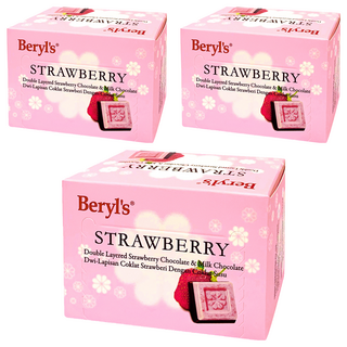 Beryl's 草莓味及牛奶雙層巧克力 60g (添加植物油), 3盒