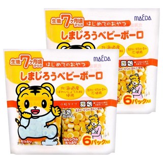 MAEDA 大阪前田製菓 5連小老虎蛋酥, 原味, 60g, 2個