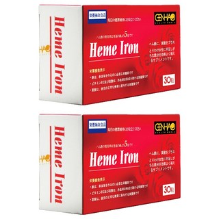 菁禾GENHAO 血紅素鐵軟膠囊 - 日本製造 女性設計 補充鐵質, 30顆, 2盒