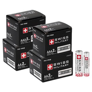 SWISS MILITARY AA 20p + AAA 20p 電池組, 2組