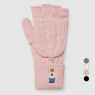 WHO.A.U 女款史蒂夫麻花針織兩用手套
