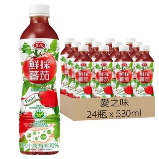 愛之味 鮮採蕃茄綜合蔬菜汁 SFN升級配方, 530ml, 24瓶