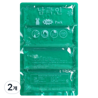 南極人 涼感冰敷冷敷 4段式冰袋 210 x 340 mm, 2個