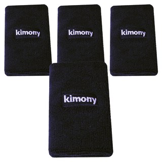 키모니 스포츠 손목 밴드 KSA508, 4개, 블랙