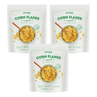 gomgom 原味玉米片, 1.2kg, 3包