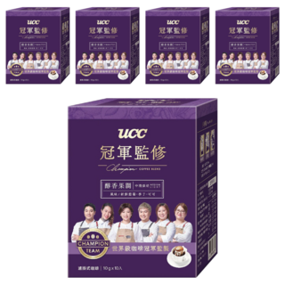 ucc 冠軍監修醇香果調濾掛式咖啡, 10g, 10包, 5盒