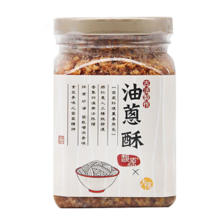 SUNFOOD 太禓食品 古法製作純手工油蔥酥，嚴選紅蔥頭，無防腐劑，台灣製造, 300g, 1罐