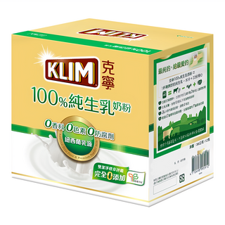 KLIM 克寧 100％純生乳奶粉 隨手包 紐西蘭乳源 無添加香料 色素 防腐劑, 432g, 1盒