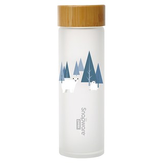 Corelle Brands 康寧餐具 Snapware 耐熱玻璃水瓶, 冬夜森林, 630ml, 1個