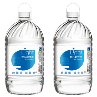 悅氏 Light 鹼性水 遠紅外線處理 pH7.5~9.0, 6L, 2桶