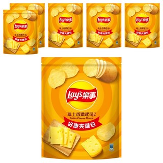 Lay's 樂事 瑞士香濃起司, 229.5g, 6包