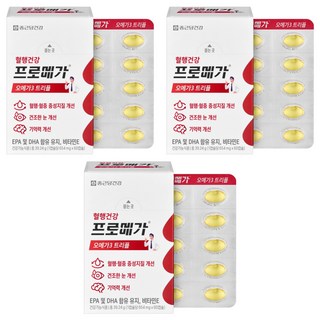 종근당건강 정품 프로메가 오메가3 트리플, 60정, 3개