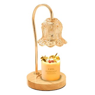 Maxcelia 瑪莎利亞 琉璃香氛融蠟燈 MX-0050CW5 35W/50W 110V/60Hz, 透明色 + 玫瑰色