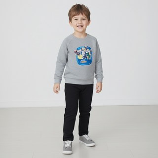 男童Hello Carbot衝鋒戰士圖案長袖上衣+長褲套裝