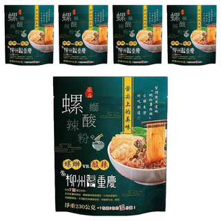 亟品 螺獅酸辣粉, 230g, 5包