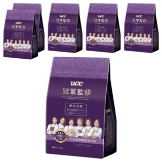 ucc 冠軍監修醇香果調咖啡豆225g*6包,咖啡豆(無研磨),醇厚香韻,世界級冠軍監製, 225g