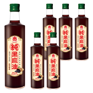 義美 100%純黑麻油, 500ml, 6瓶