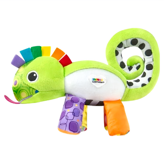 Lamaze 拉梅茲 夜光變色龍 寶寶安撫玩偶 夜燈音樂助眠, 1個, RGB