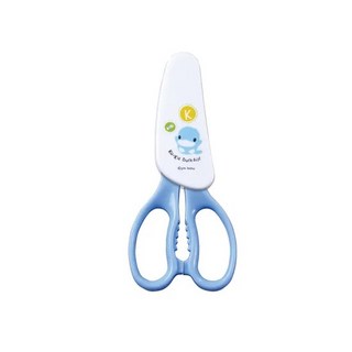 KU.KU Duckbill 酷咕鴨 可拆式隨身食物剪 幼童、銀髮族適用, 藍色, 5.5 x 12cm, 1個