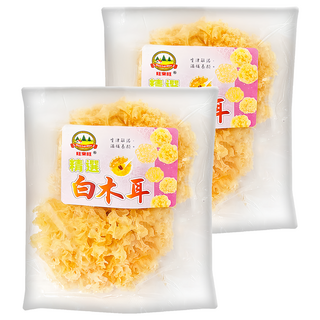 WON LAI WON 旺來旺 生機無毒白木耳 中國(台灣分裝), 60g, 2包