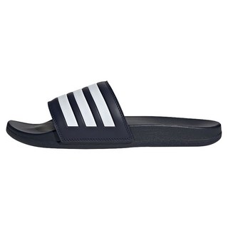 adidas 愛迪達 男女款 ADILETTE COMFORT 拖鞋, 25cm, 黑色 + 白色