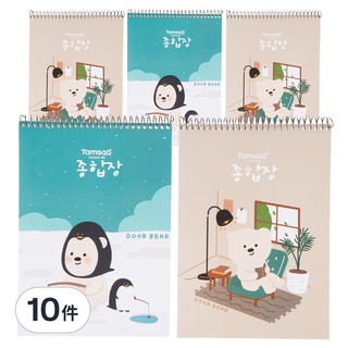 Tamsaa 厚款綜合筆記本, 10件, 多色組合