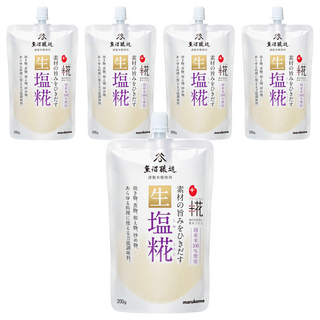 marukome 丸米 生鹽糀, 日本原裝進口, 家庭主婦寵兒, 味道溫潤回甘, 提升食物風味, 200g, 5包