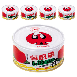 紅鷹牌 油漬海底雞, 170g, 5罐