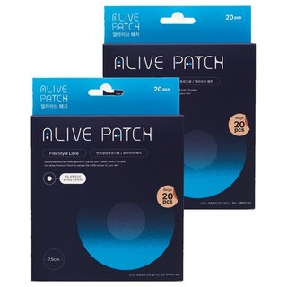 얼라이브 혈당 측정기 패치 7.5cm, 2개