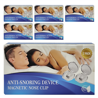 Neon 台灣霓虹 迷你止鼾器, 矽膠磁性鼻夾, 舒適睡眠, 呼吸順暢, 輕盈止鼾, 附收納盒, 6盒