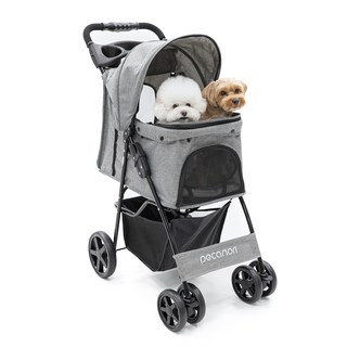 Pecanori Safe Road 標準寵物推車 PECA1003, 1個, 灰色