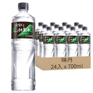 味丹 多喝水 鹼性竹炭水, 700ml, 24瓶