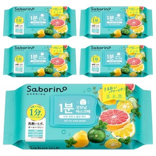BCL Saborino 抽取式早安面膜 薄荷清爽款, 32片, 5包