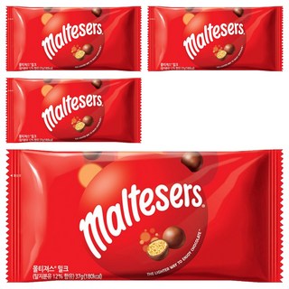 maltesers 麥提莎 牛奶巧克力球, 4包, 37g